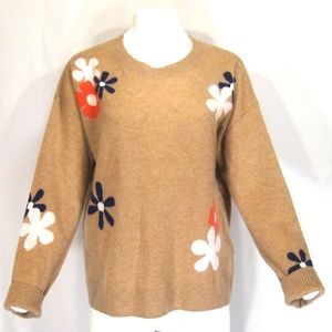 CYNTHIA ROWLEY⚜ WOMEN'S BEIGE CASHMERE FASHION SWEATER